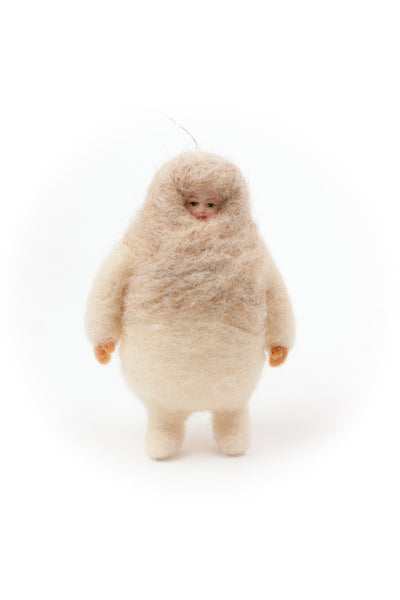 MadameZorro Snowboy Handmade wool Figurine